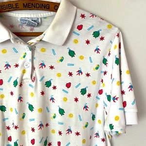 vintage men’s Stepping Stones collared ocean shirt size large